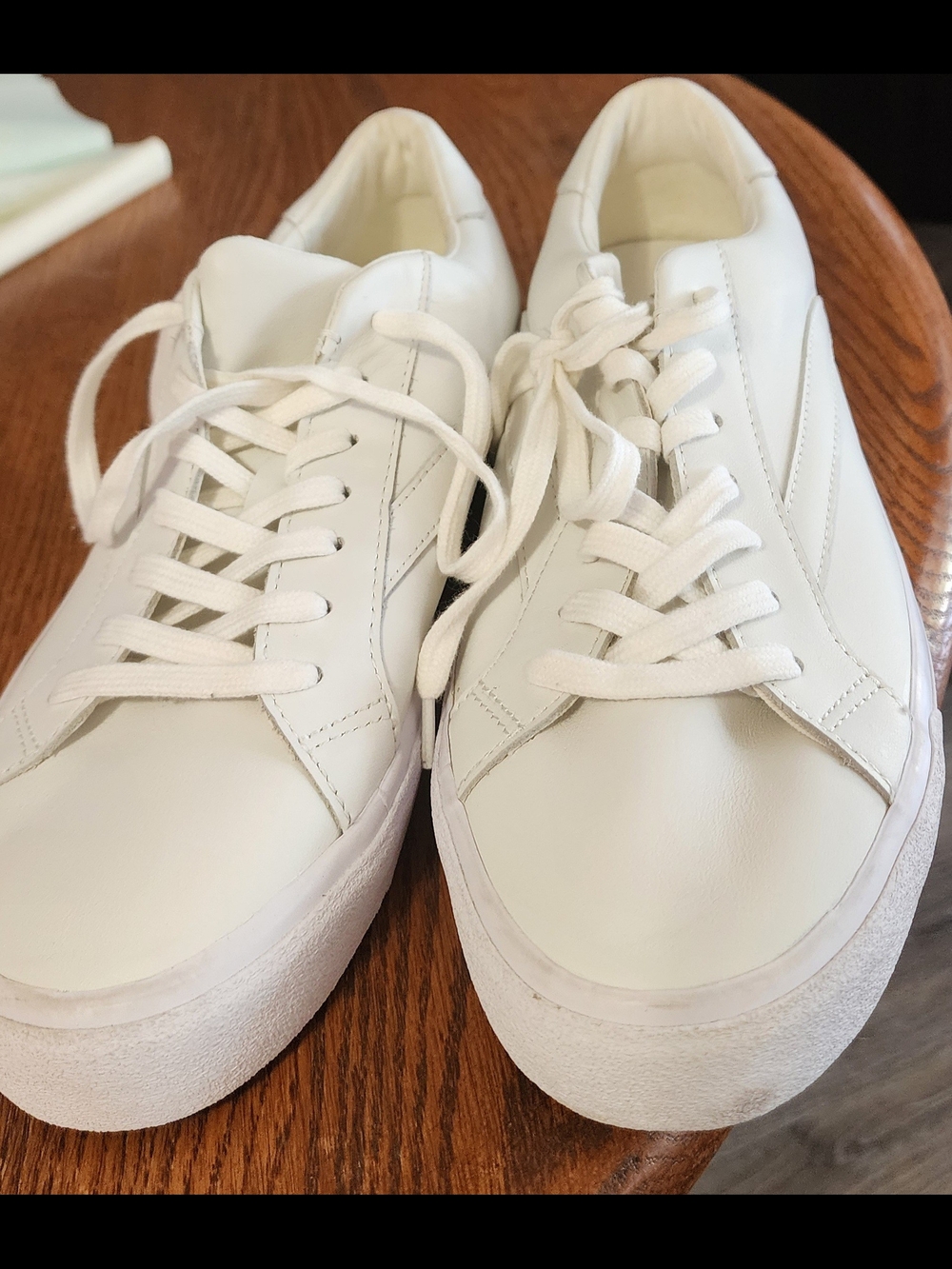 Madewell White Leather Platform Sneakers W12 M10.5 Like New